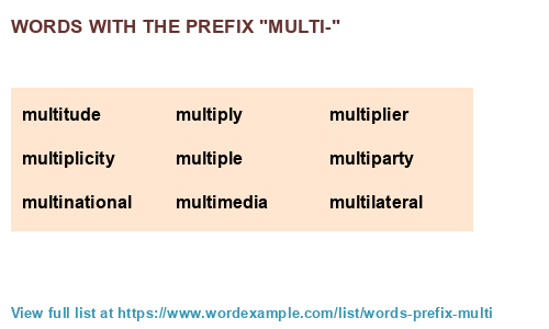 Words With The Prefix multi 1 000 Results 